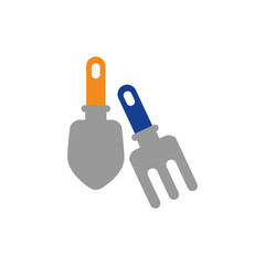 Shovel Gardening Logo Icon Design