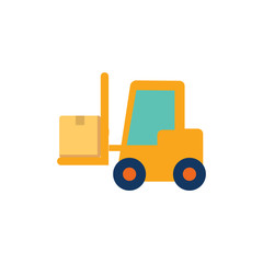 Forklift Logistic Logo Icon Design