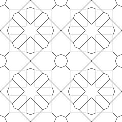 Islamic geometric seamless pattern