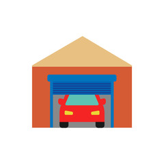 Garage Sparepart And Car Logo Icon Design