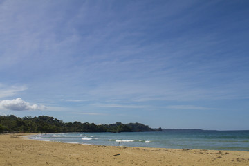 Sky blue in the beach