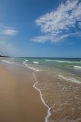Baltic Sea beach in Jastrzebia Gora. Summer time in north Poland