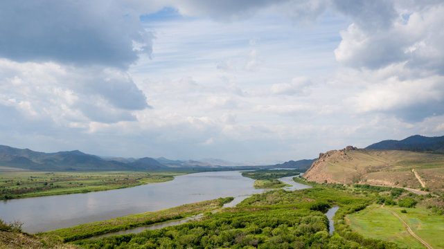 The sky and the river Selenga