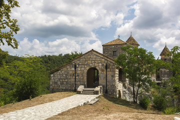 Fototapeta na wymiar The entrance to the Motsameta Monastery in Kutaisi city, Georgia