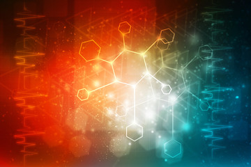 2D illustration medical structure background