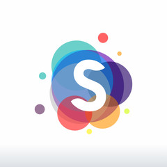 Abstract S Initial logo designs concept vector, Colorful S initial logo designs