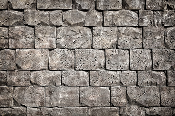 Pattern gray color of decorative stone wall surface
