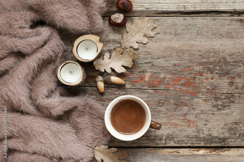 Poster autumnal cozy still life