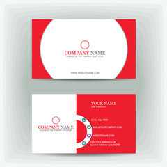 Red Modern Business Card