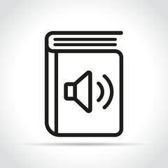 Vector audio book icon design