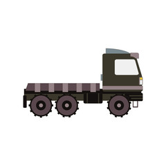 Commercial Delivery Van, Cargo Truck isolated on white. Vector illustration