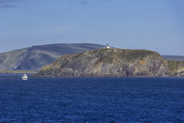 View of the Shetland islands, Atlantic Ocean