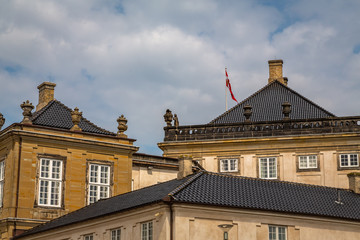 Obraz premium Amalienborg Palace home of the Danish Royal family, Copenhagen, Denmark