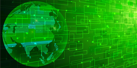 グローバル　ネットワーク　地球　背景 