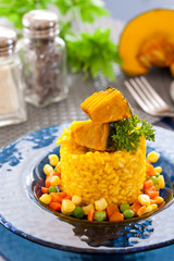 Pumpkin risotto