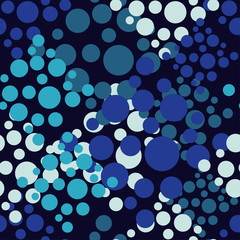 Polka dot seamless pattern. Geometric background. Illustration with balloons. Тextile rapport.