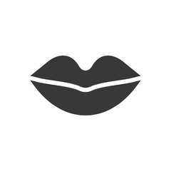 mouth or lips, healthcare and medical related solid icon