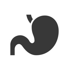 empty gastric, healthcare and medical related solid icon