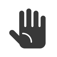 hand, healthcare and medical related solid icon
