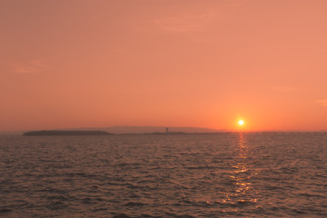 長崎空港　夕焼け