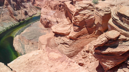 Amazing aerial view of Horseshoe Bend, Page, Arizona, United States