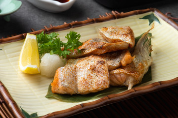 salmon belly grilled teriyaki