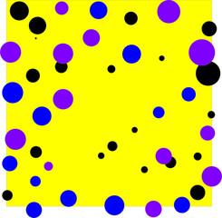 Simply geometric pattern. Yellow texture and color rounds