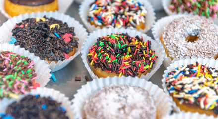 Tasty colorful cakes