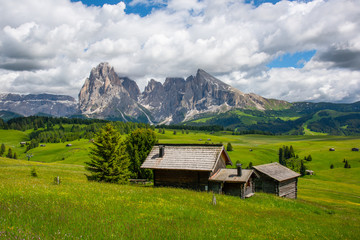 Fototapeta na wymiar The beautiful Mountains view in Dolomites Italy.