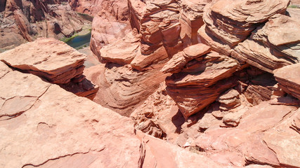 Amazing aerial view of Horseshoe Bend, Page, Arizona, United States