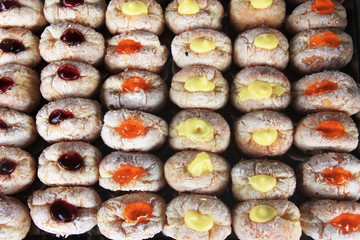 donuts sweet snack for children and tea time.