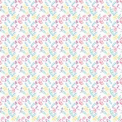 Abstract beautiful artistic tender multicolor lovely holiday new year celebrated winter serpentine pattern watercolor hand illustration. Perfect for textile, wallpapers, and backgrounds