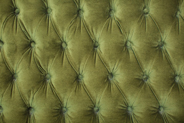 Upholstery green sofa, background