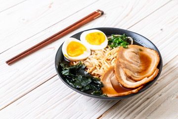 Shoyu ramen noodle with pork and egg