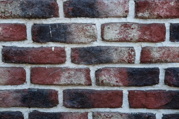 Red black brick wall texture