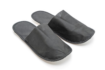 black slipper shoes