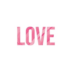 Love pink watercolour