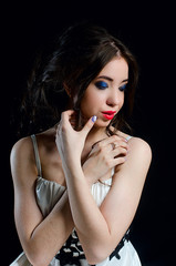 Obraz premium beautiful girl in a wedding image