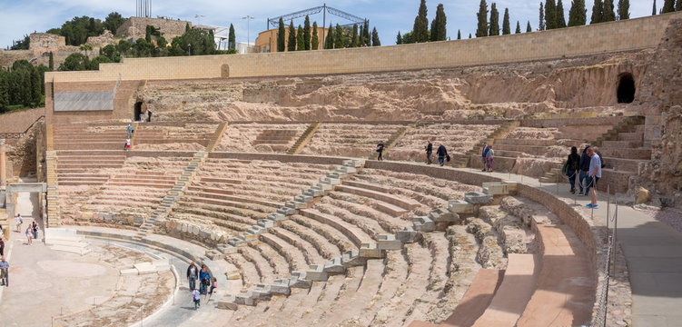 Ancient Roman amphitheater in Cartagena