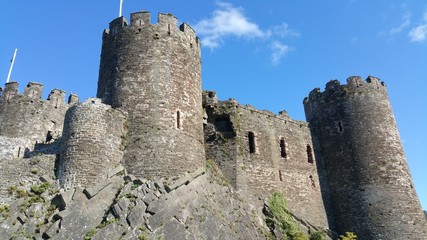 Fototapeta na wymiar Conwy Castle Rear