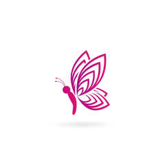 butterfly logo design, butterfly template vector icon