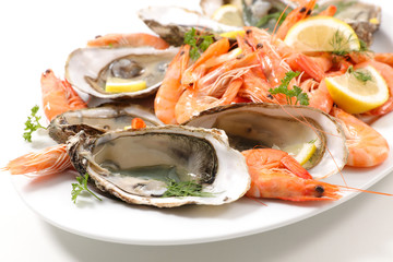 oyster and shrimp