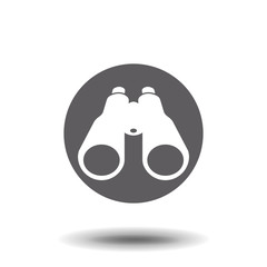 Binocular field glasses flat icon