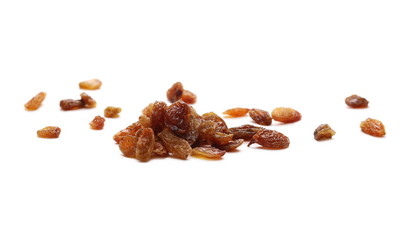 Raisins isolated on white background