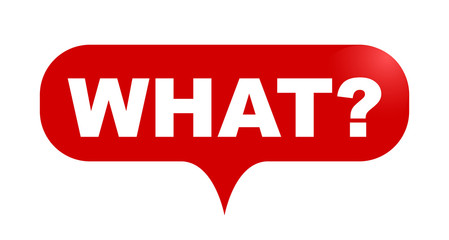 red vector bubble banner what