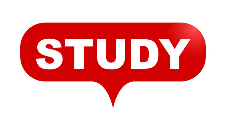 red vector bubble banner study