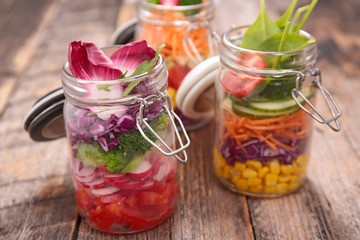 rainbow vegetable salad