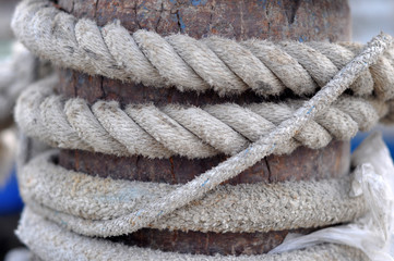 Mooring Rope in Harbour