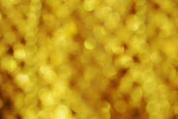 gold  abstract background with blurred defocus bokeh light