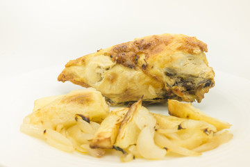 Chicken with potatoes and onion Healthy